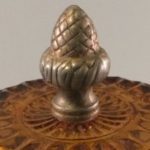 Indiana Glass Mt Vernon candy box finial close up
