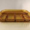 Indiana Glass vintage Fruits relish tray side view
