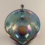 Indiana Harvest blue carnival glass creamer top view
