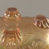 Jeannette Floragold candy dish feet close up