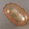 Jeannette Floragold iridescent candy dish top view