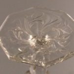 McKee Rock Crystal water goblet octagon foot closeup