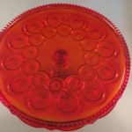 Moon and Star cake plate Flame top view