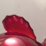 New Martinsville Radiance ruby sugar handle