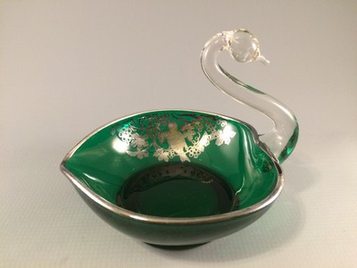 New Martinsville Viking Glass Swan