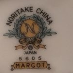 Noritake Margot 5605 pattern back stamp