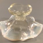 Northwood opalescent glass Intaglio compote bottom view