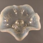 Northwood opalescent glass Intaglio compote top view