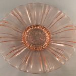 pink Old Cafe depression glass candy dish