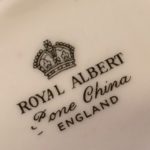Royal Albert Moss Rose mini creamer back stamp