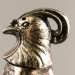 Viking electroplated pheasant shaker close up