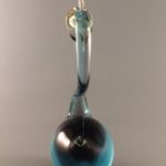Rear view of vintage Murano art glass swan