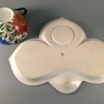 Vintage Japanese Lusterware snack set bottom view