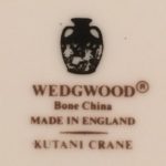 Wedgwood Kutani Crane back stamp