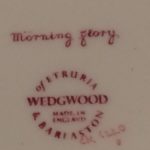 Wedgwood Morning Glory CK6220 back stamp