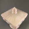 Westmoreland milk glass candy dish top view