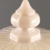 Westmoreland Old Quilt milk glass candy dish finial